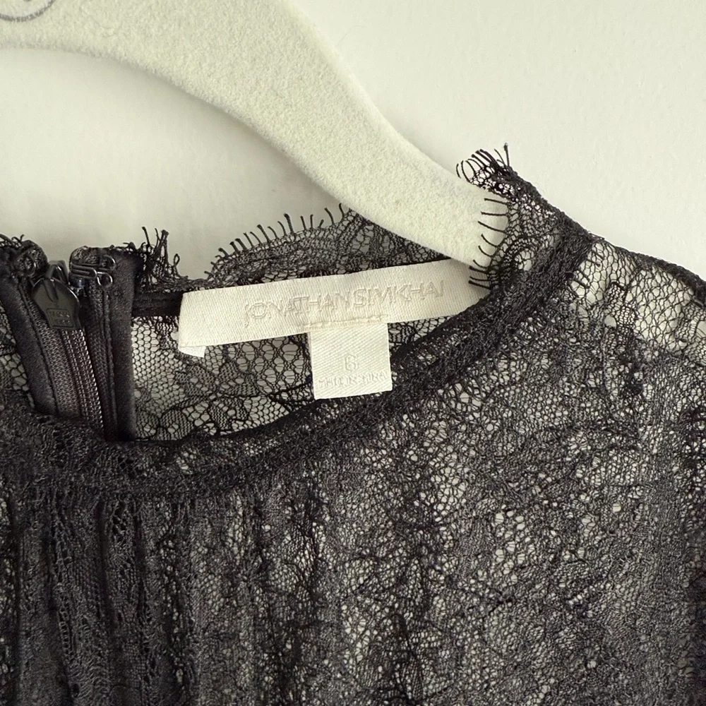 Jonathan Simkhai Kehlani Lace Yoke Corset Top - Picture 6 of 9